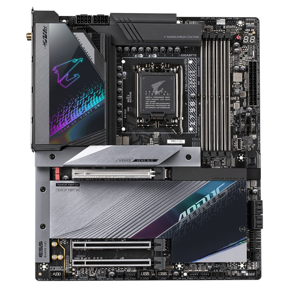 Gigabyte Z790 AORUS MASTER | Socket LGA 1700 | Intel Z790 | 4xDDR5 | Extended ATX | Moederbord - Matmuis